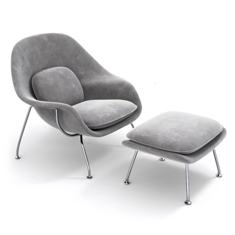 grey womb chair